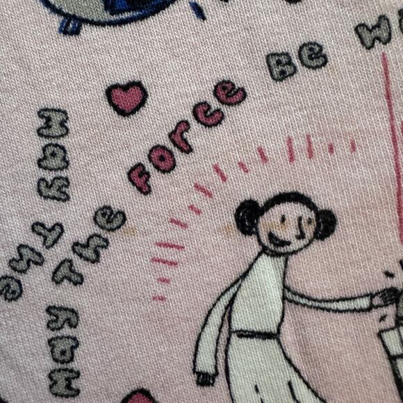 Hanna Andersson x Star Wars organic Leia & R2D2 hearts pajamas - Picture 5 of 8